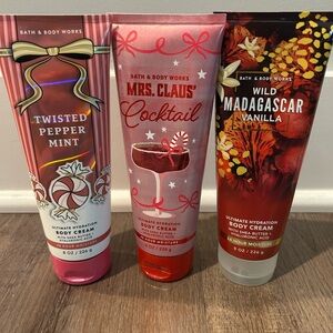 Bath and Body Works Body Cream Bundle